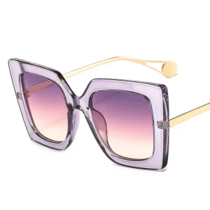Retro Lavender Square Frame BC Sunglasses-Brianna Cannon New