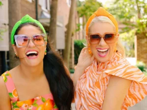 Retro Lavender Square Frame BC Sunglasses-Brianna Cannon New