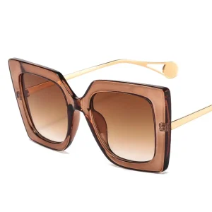 Retro Tan Square Frame BC Sunglasses-Brianna Cannon Hot