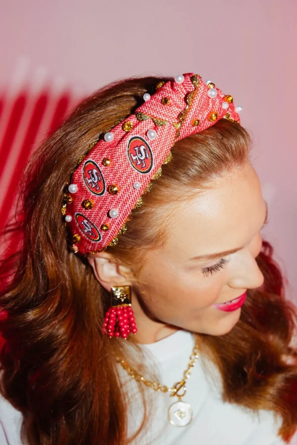 San Francisco 49ers Adult Cross Stitch Headband-Brianna Cannon Best