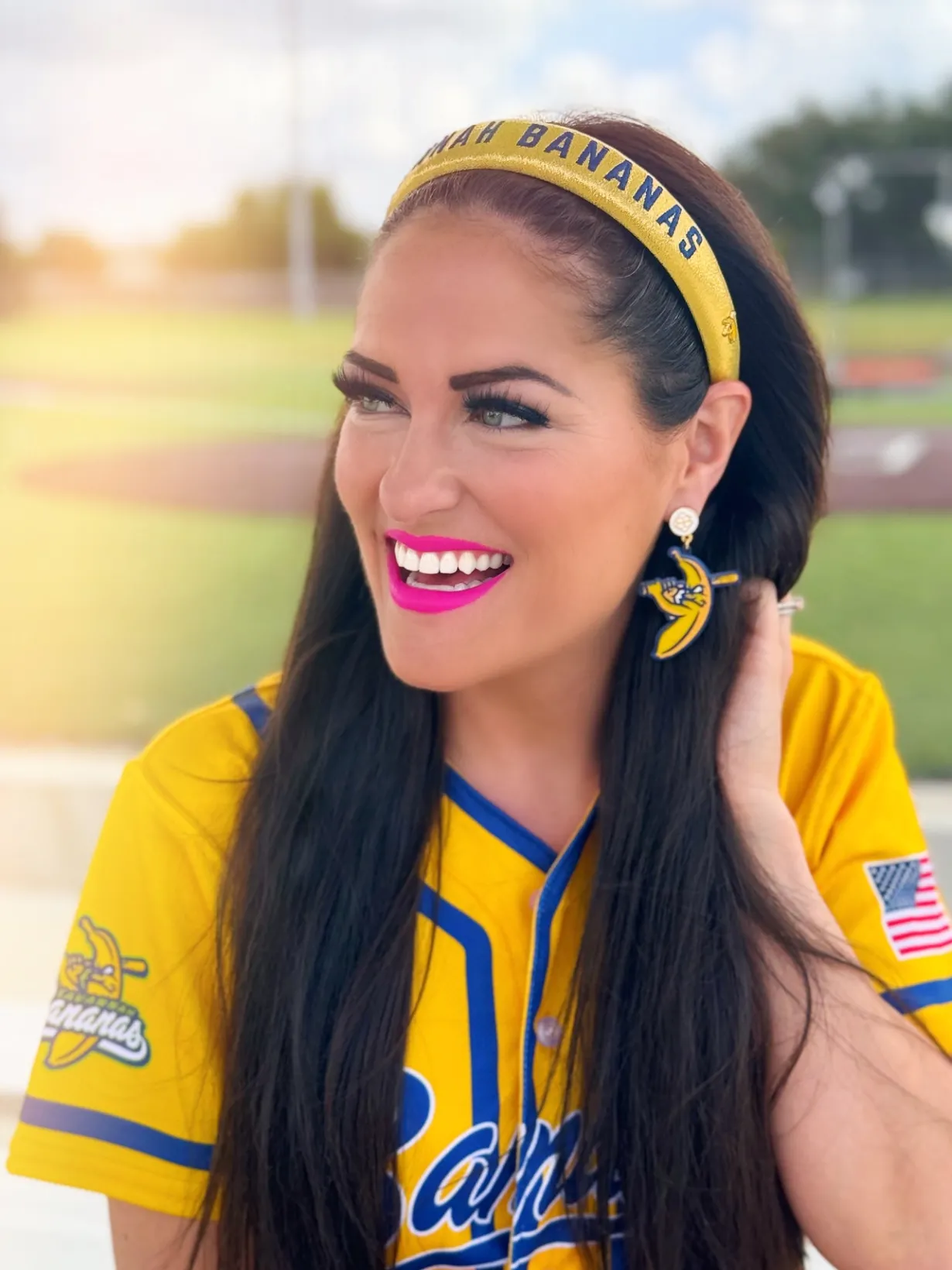 savannah_bananas_logo_ear_1.webp Savannah Bananas Logo Earrings-Brianna Cannon Discount