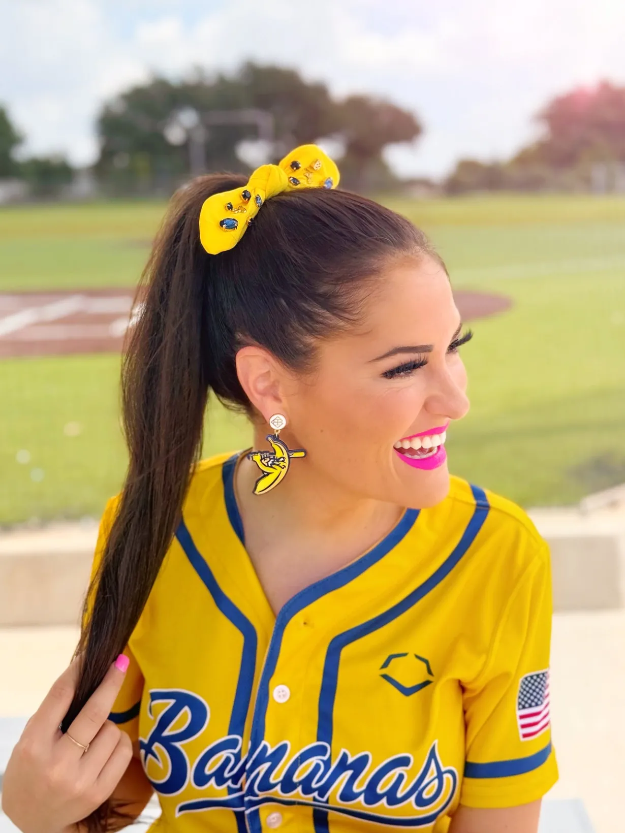 savannah_bananas_logo_ear_2.webp Savannah Bananas Logo Earrings-Brianna Cannon Discount