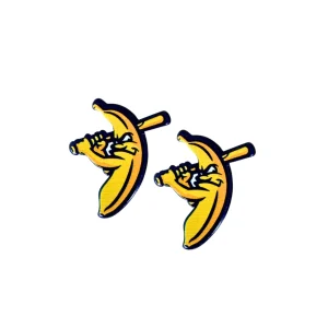 Savannah Bananas Logo Stud Earrings-Brianna Cannon Clearance