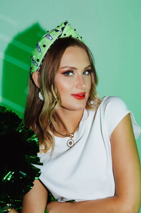 Seattle Seahawks Adult Cross Stitch Headband-Brianna Cannon Hot