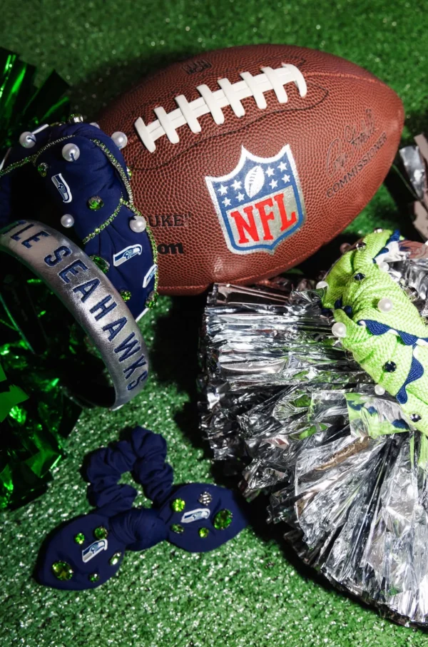 Seattle Seahawks Blue Logo Headband-Brianna Cannon Outlet