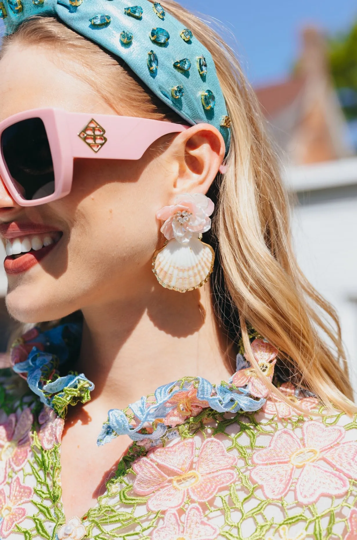 shell_earrings_with_pearl_1-1.webp Shell Earrings with Pearly Pink Flower-Brianna Cannon Discount