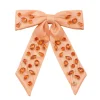 Shimmer Bow Barrette with Hand Sewn Crystals in Orange-Brianna Cannon Online