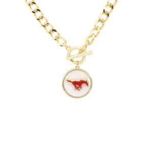 SMU Logo Necklace-Brianna Cannon Discount