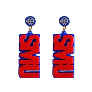 SMU Red SMU Earrings-Brianna Cannon Online