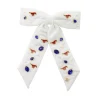 SMU White Bow Barrette-Brianna Cannon Online