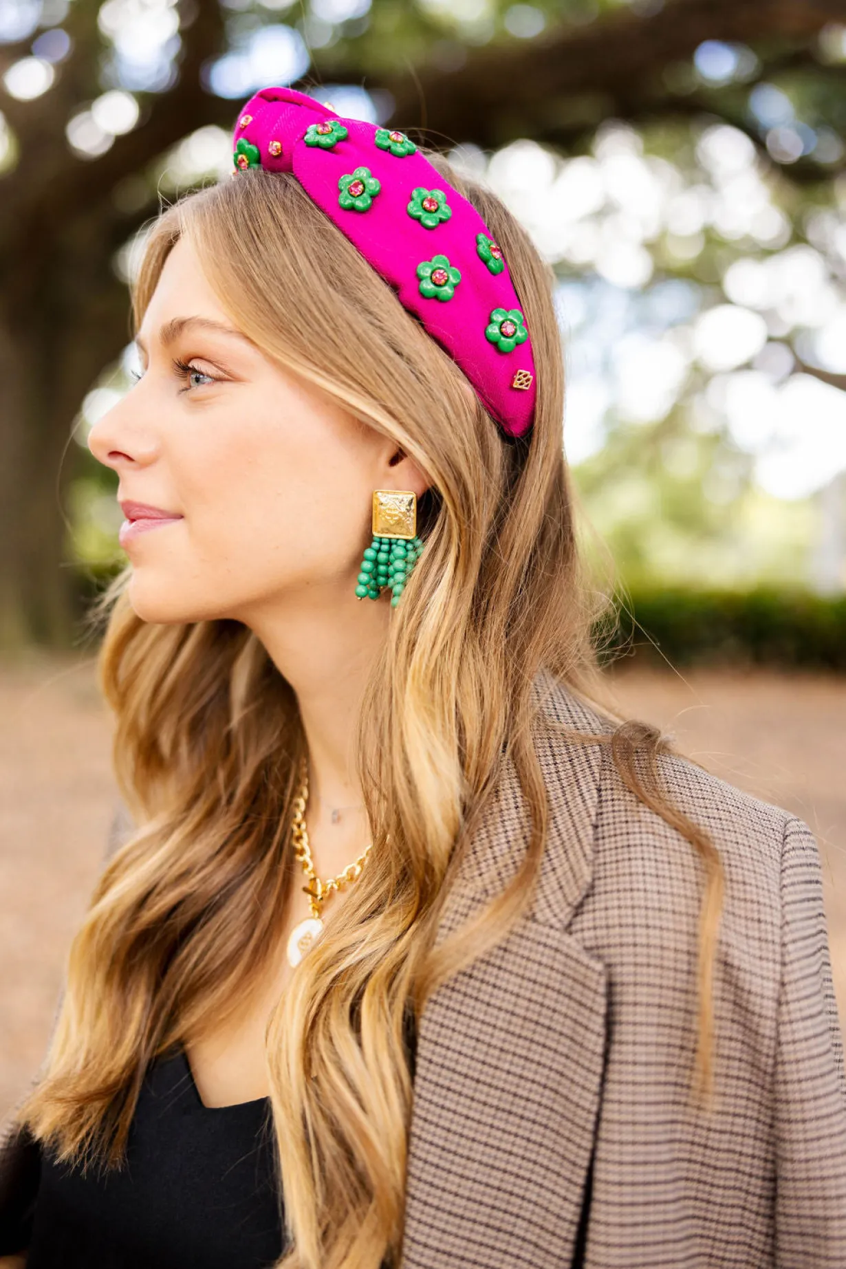 square_bc_icon_green_bead_4.webp Square BC Icon Green Beaded Earrings-Brianna Cannon Hot