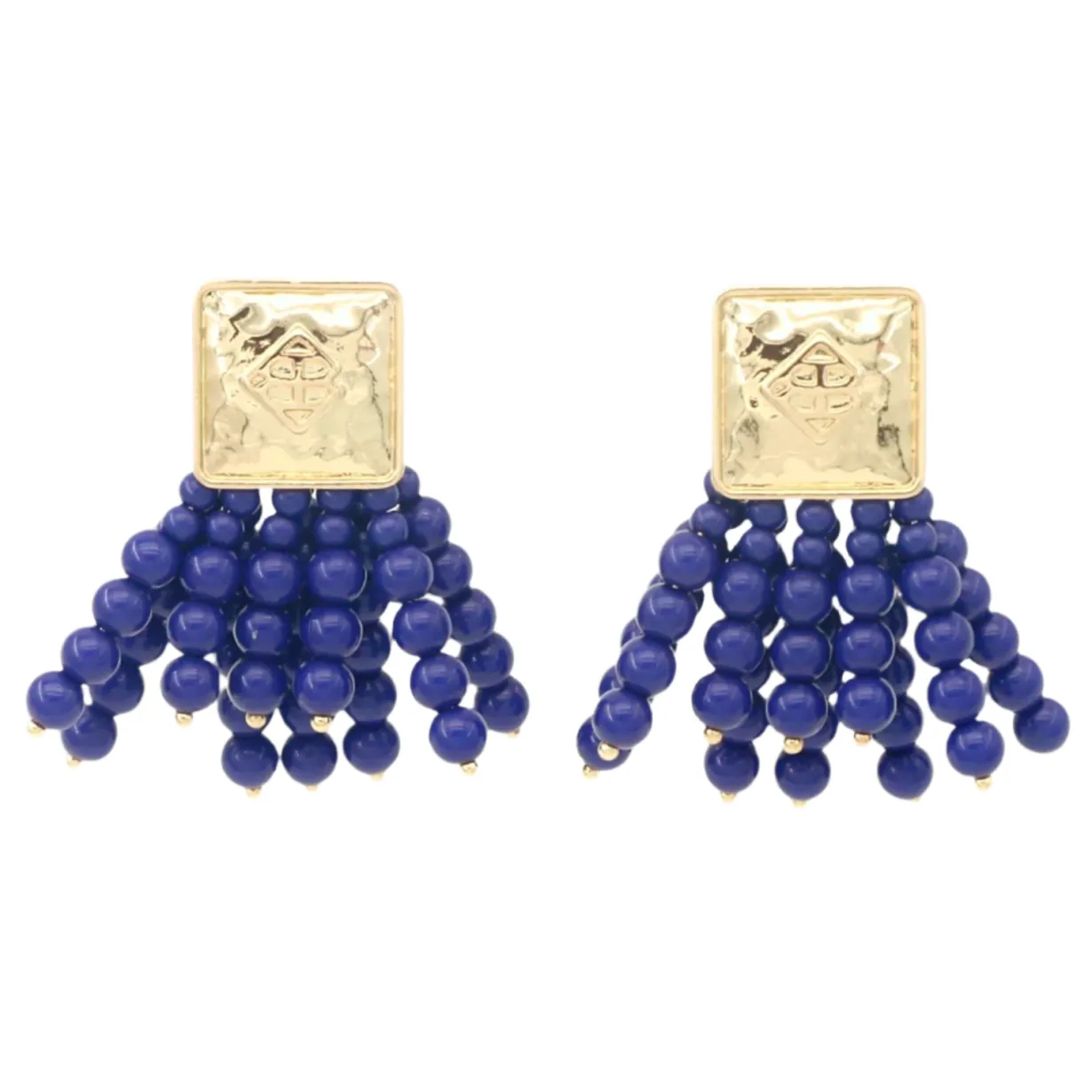 square_bc_icon_navy_beade_0.webp Square BC Icon Navy Beaded Earrings-Brianna Cannon Discount