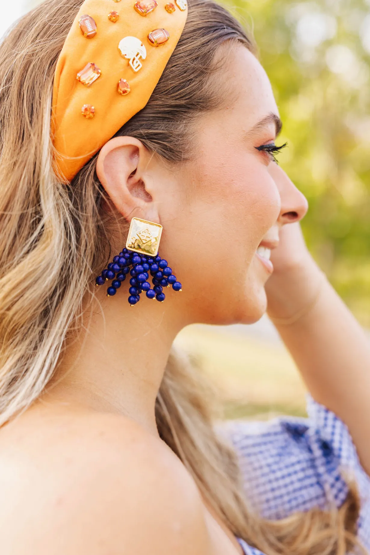 square_bc_icon_navy_beade_1.webp Square BC Icon Navy Beaded Earrings-Brianna Cannon Discount