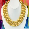 3 Strand Gold Beaded Brianna Necklace-Brianna Cannon Discount