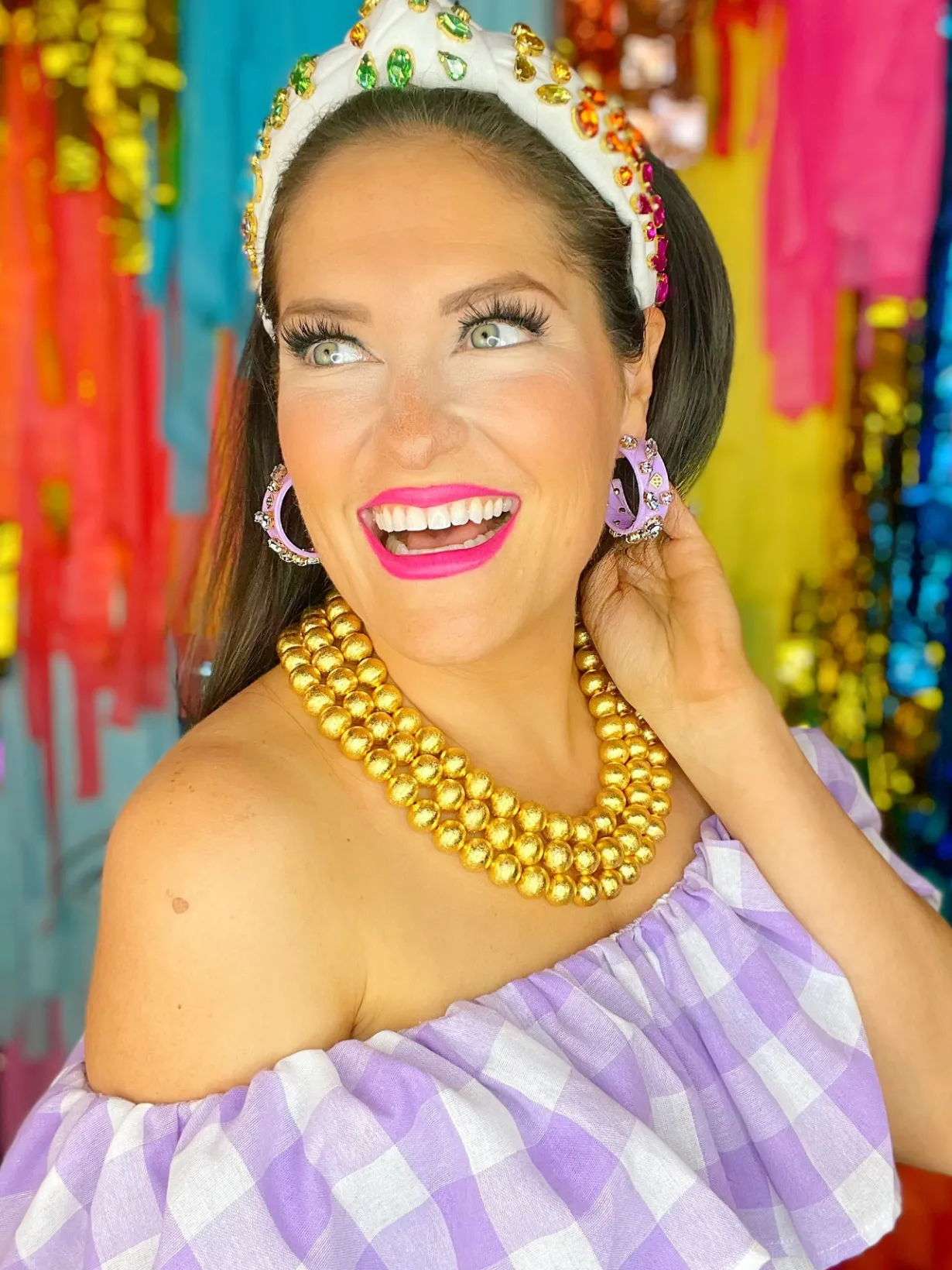 strand_gold_beaded_brian_1.webp 3 Strand Gold Beaded Brianna Necklace-Brianna Cannon Discount