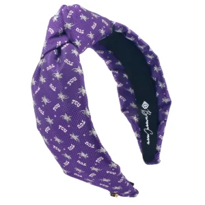TCU Adult Size Purple Woven Headband-Brianna Cannon Best