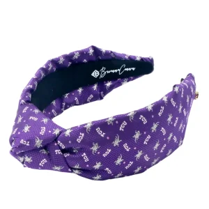 TCU Adult Size Purple Woven Headband-Brianna Cannon Best