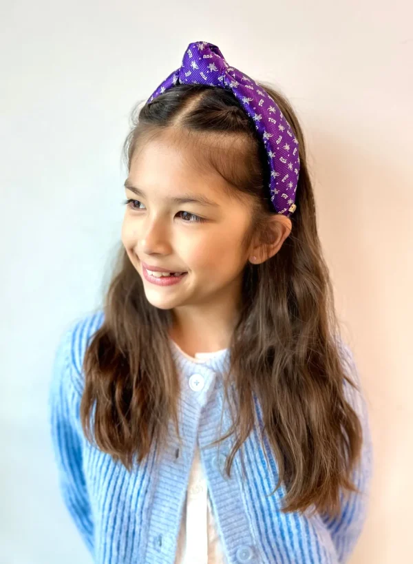 TCU Child Size Purple Woven Headband-Brianna Cannon Online