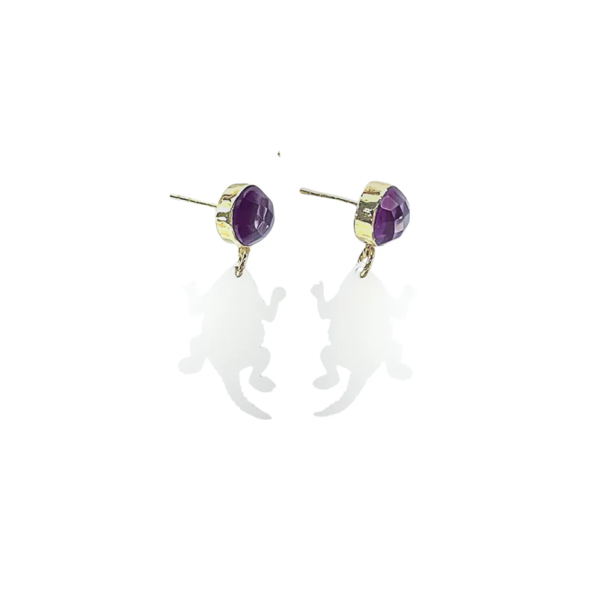 tcu_mini_white_tcu_horned_0.webp TCU Mini White TCU Horned Frog Earrings-Brianna Cannon Fashion
