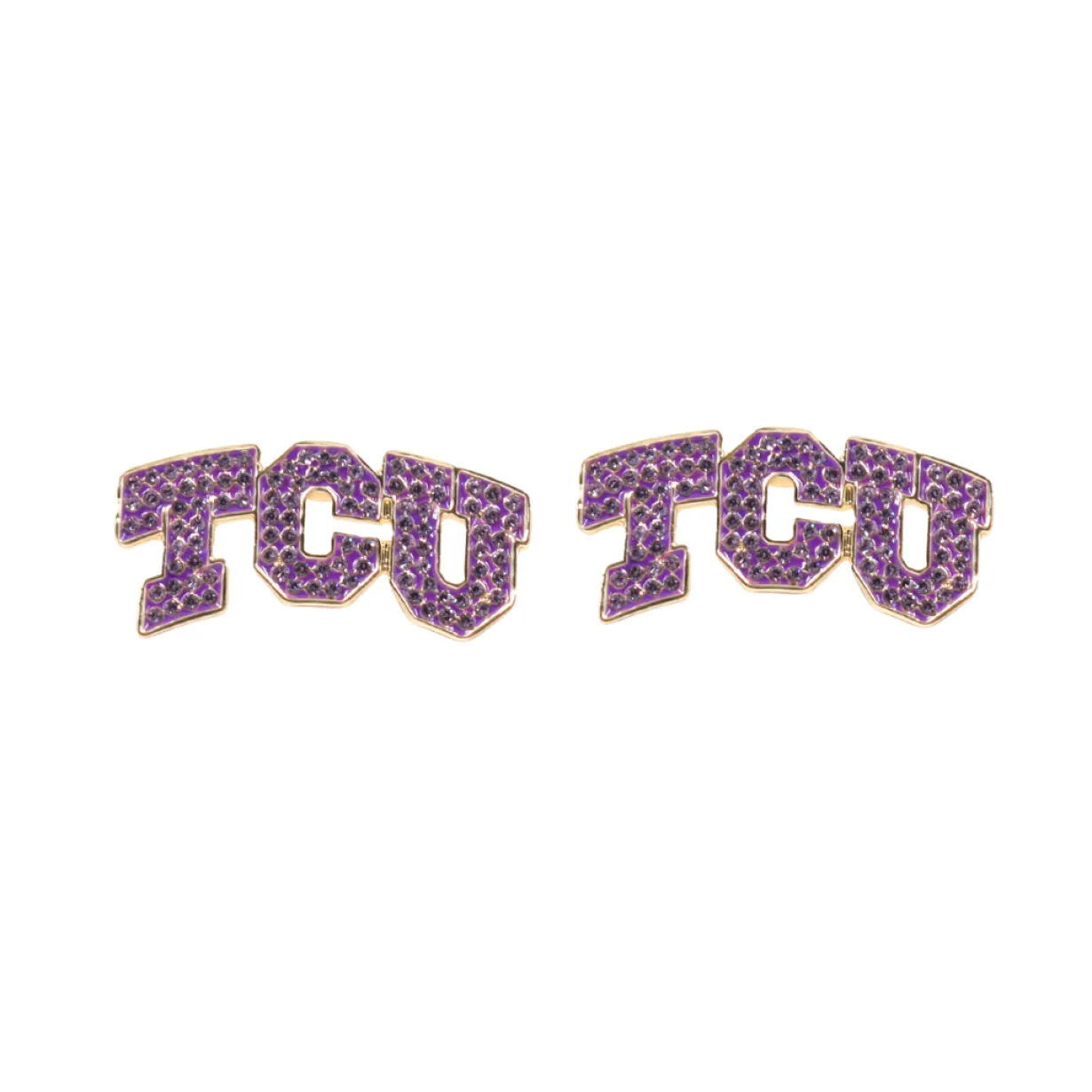 tcu_pav_logo_studs_0.webp TCU Pavé Logo Studs-Brianna Cannon Clearance