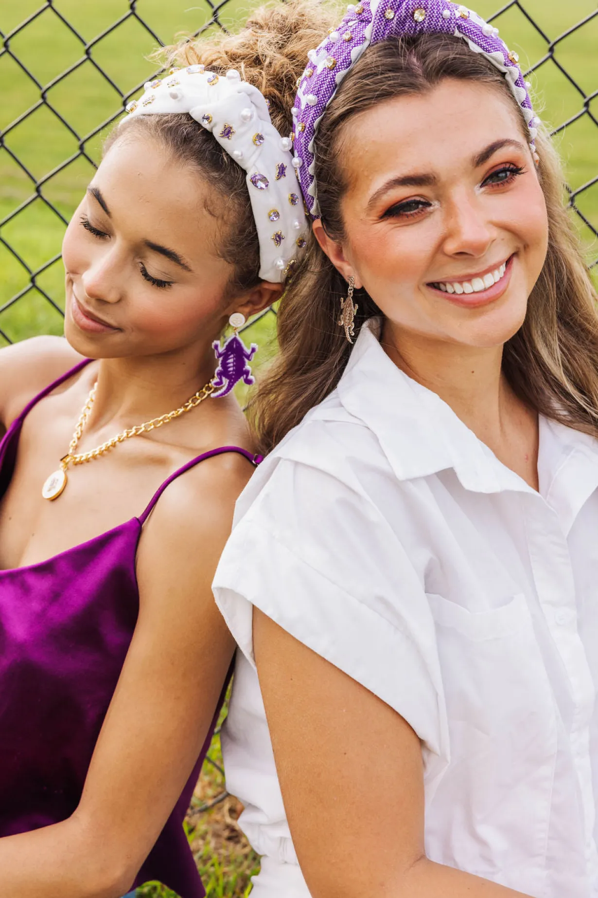 tcu_purple_and_white_horn_2.webp TCU Purple and White Horned Frog Earrings-Brianna Cannon Online