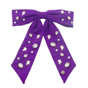 TCU Purple Bow Barrette-Brianna Cannon Fashion