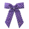 TCU Purple Woven Bow Barrette-Brianna Cannon Outlet