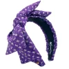 TCU Purple Woven Side Bow Headband-Brianna Cannon Clearance