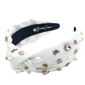TCU White Logo Headband-Brianna Cannon New