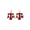 Texas A&M Mini Maroon A&M Earrings-Brianna Cannon Hot