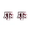 Texas A&M White & Maroon Glitter A&M Logo Studs-Brianna Cannon Fashion