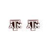 Texas A&M White & Maroon Logo Studs-Brianna Cannon Online