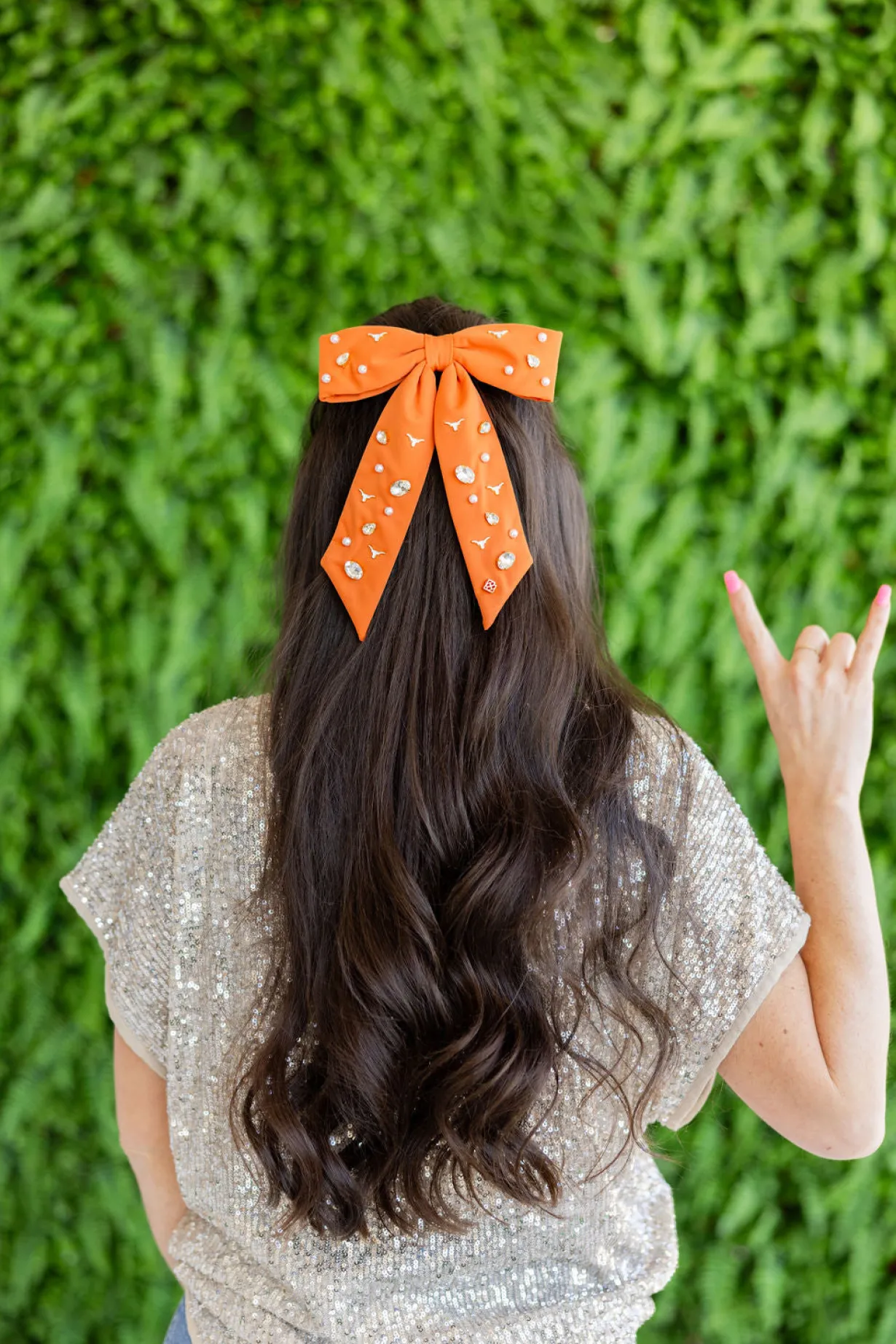 texas_burnt_orange_bow_ba_1.webp Texas Burnt Orange Bow Barrette-Brianna Cannon Fashion