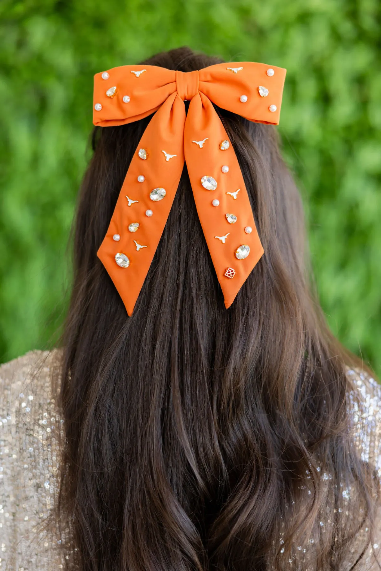 texas_burnt_orange_bow_ba_2.webp Texas Burnt Orange Bow Barrette-Brianna Cannon Fashion