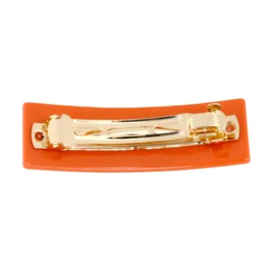 Texas Burnt Orange HOOK'EM HORNS Rectangle Barrette Clip-Brianna Cannon Outlet