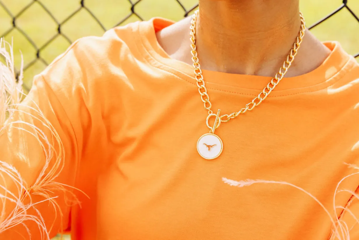 texas_logo_necklace_1.webp Texas Logo Necklace-Brianna Cannon Outlet