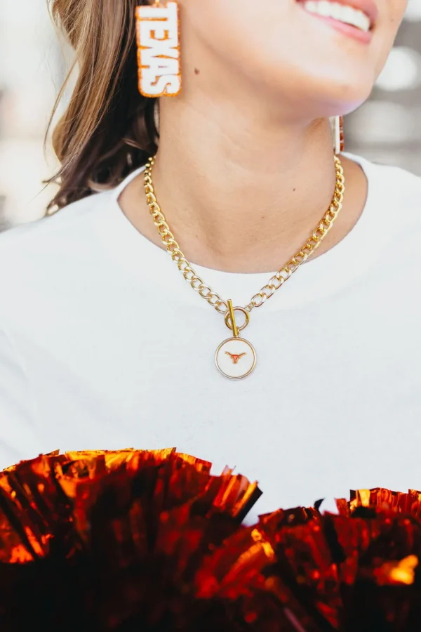 Texas Logo Necklace-Brianna Cannon Outlet