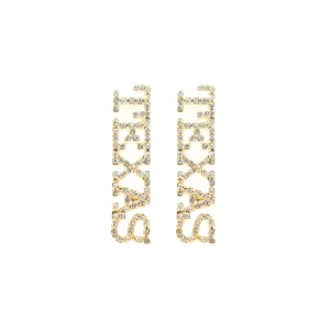 Texas Pavé Rhinestone Stud Earrings-Brianna Cannon Fashion