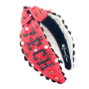 Texas Tech Adult Size WRECK'EM TECH Cross Stitch Headband-Brianna Cannon New