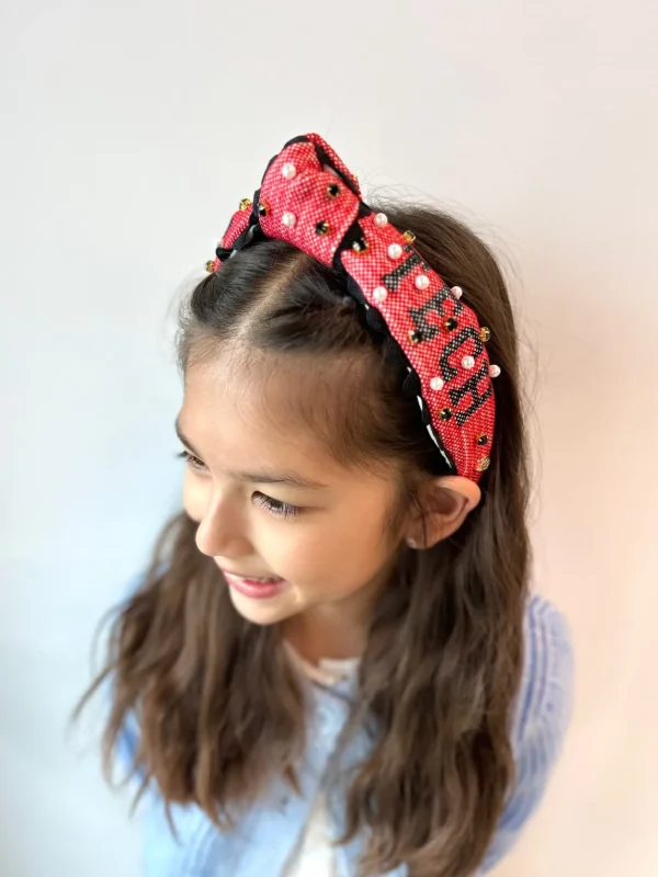 Texas Tech Child Size WRECK'EM TECH Cross Stitch Headband-Brianna Cannon Discount