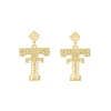 Texas Tech Gold Logo Earring with BC Logo-Brianna Cannon Sale