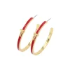 Texas Tech Logo Hoop Earrings-Brianna Cannon Online