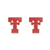 Texas Tech Pavé Logo Studs-Brianna Cannon Outlet