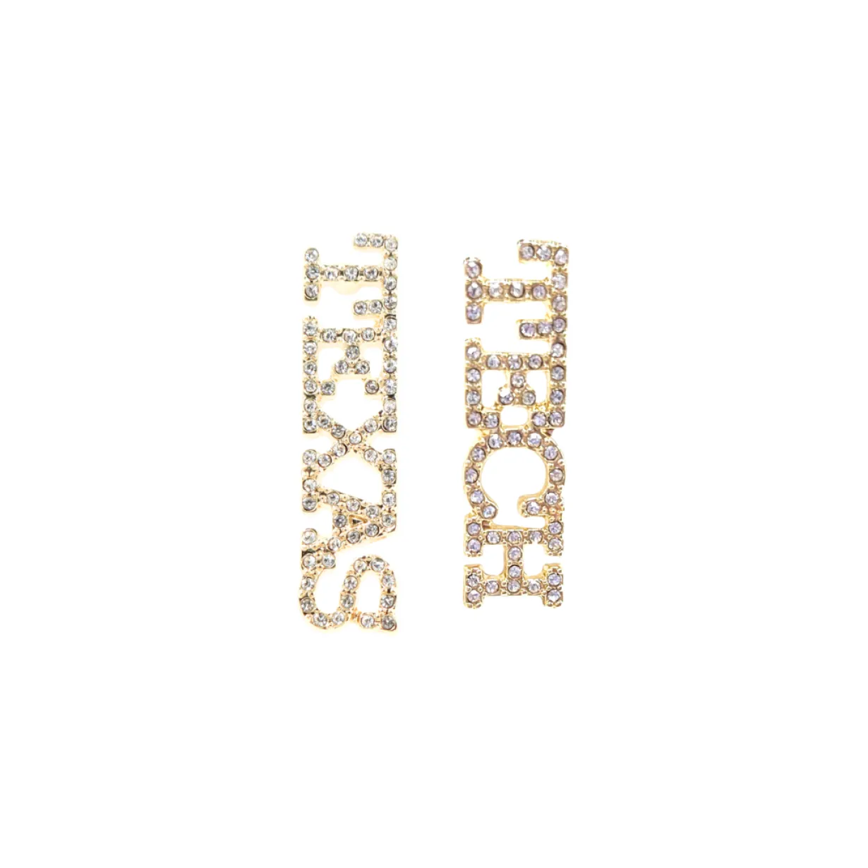 texas_tech_pav_rhinestone_0.webp Texas Tech Pavé Rhinestone TEXAS TECH Stud Earrings-Brianna Cannon Fashion