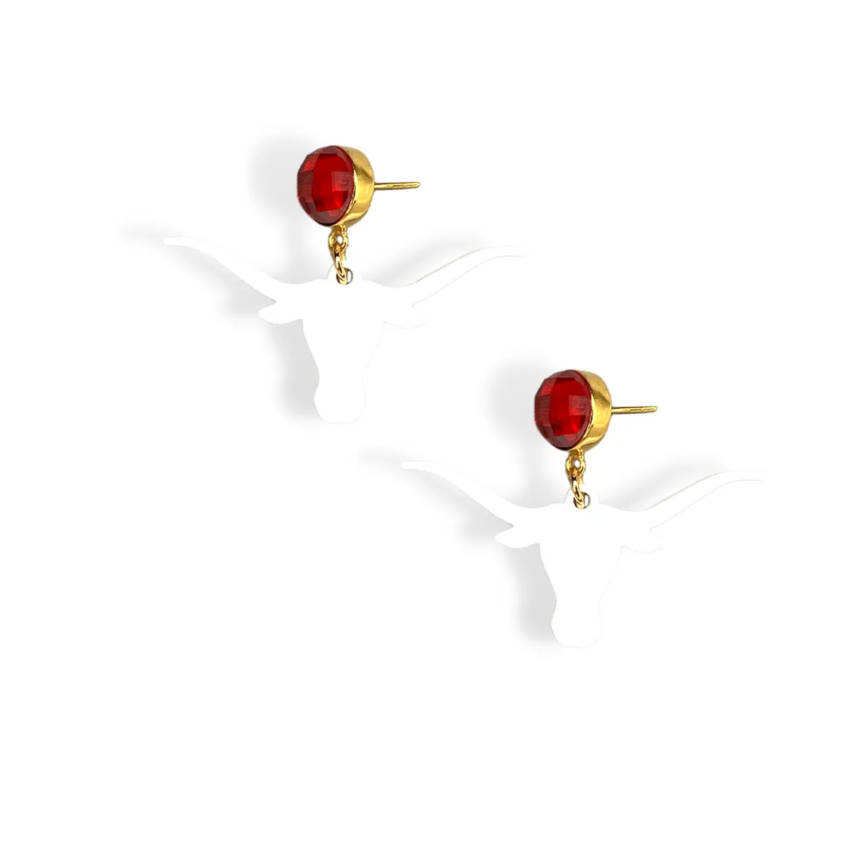 texas_white_mini_longhorn_0.webp Texas White Mini Longhorn Earrings-Brianna Cannon Hot