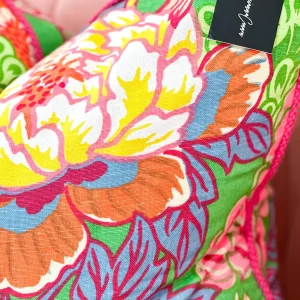 Thibaut Designer Pillow Cover - Honshu in Green with Crosby Cord-Brianna Cannon Clearance