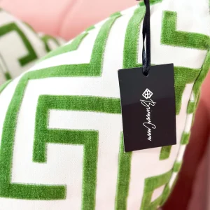 Thibaut Designer Pillow Cover - Ming Trail in Green-Brianna Cannon Best