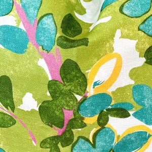Thibaut Designer Pillow Cover - Central Park in Sky Blue with Green Cord-Brianna Cannon New