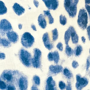 Thibaut Designer Pillow Cover - Panthera in Navy with Blue Ombre Cord-Brianna Cannon Discount