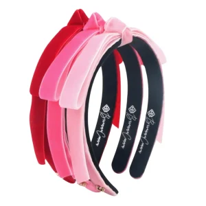 Thin Hot Pink Ribbon Bow Headband-Brianna Cannon Hot